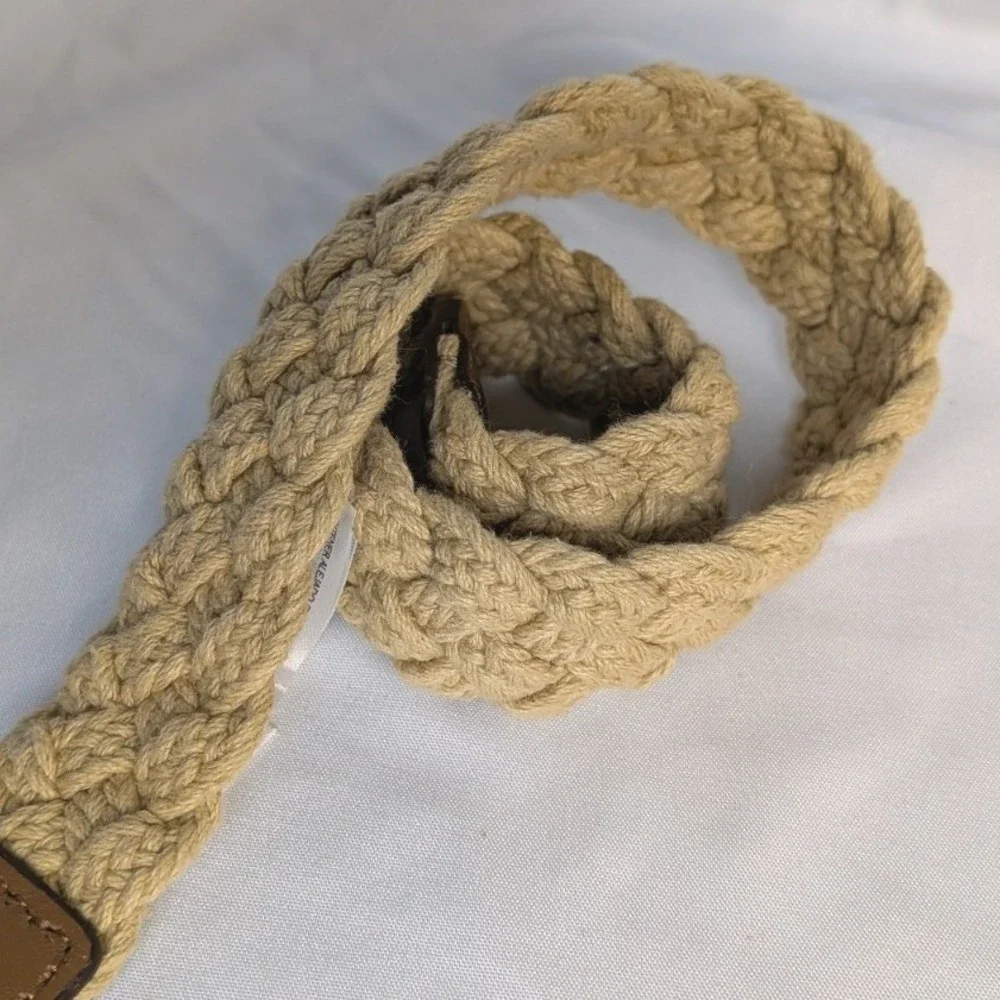 Janie and Jack Braided Beige and Brown Kids Belt